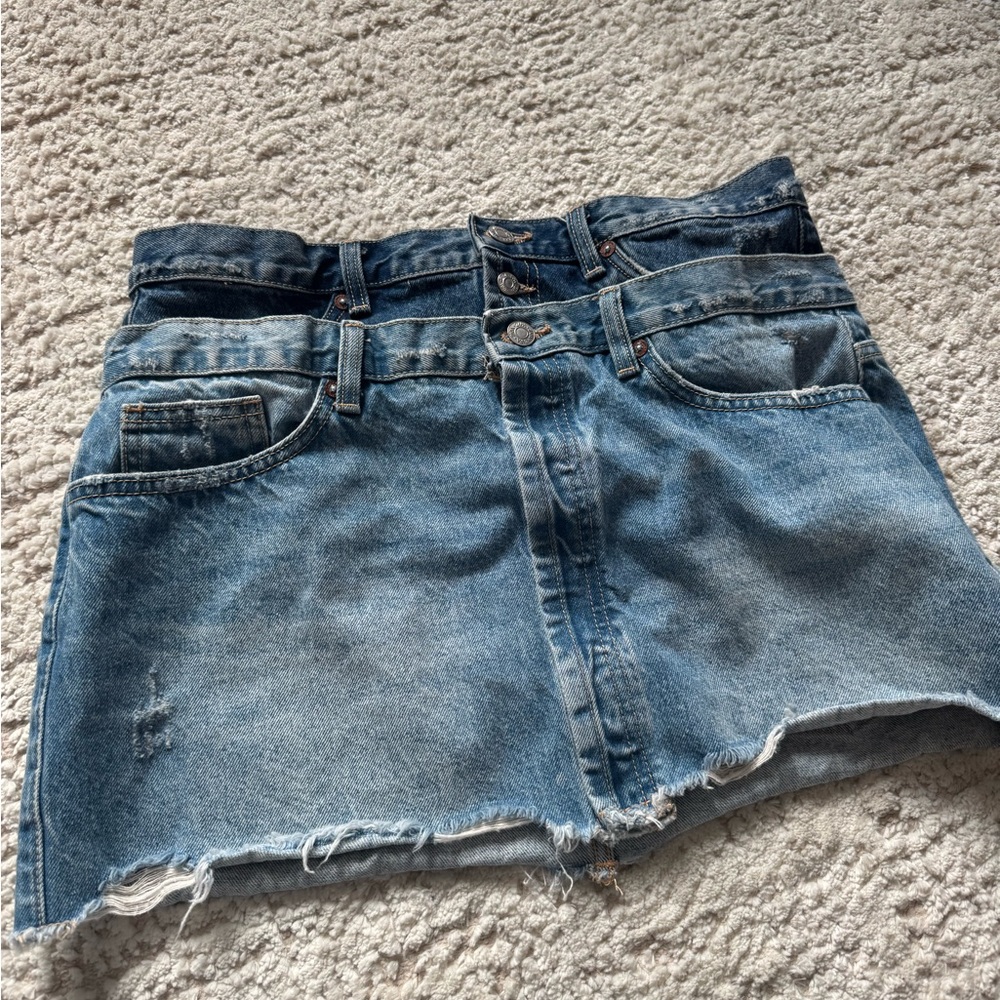 Denim Blue Skirt